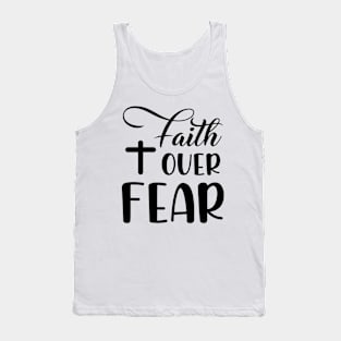 Faith Over Fear, Psalm56:3vs4_Bible quote Tank Top